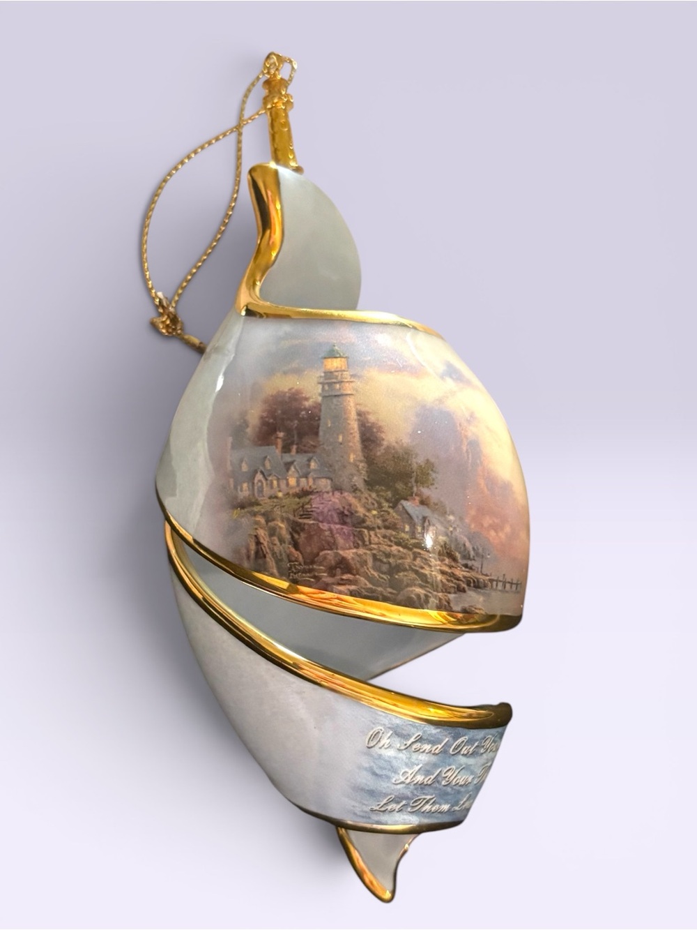 VTG Thomas Kinkade Shoreline Splendors Christmas Ornaments 2002 Bradford Exchang